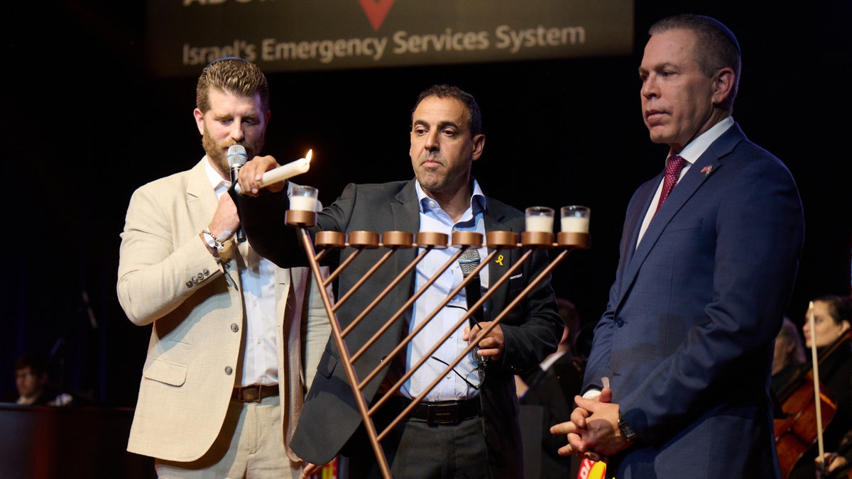 Eli Sharabi lighting chanukiah