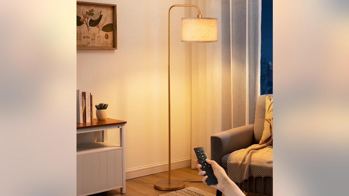 Choose the brightness of your room with a remote-controlled dimmable lamp.