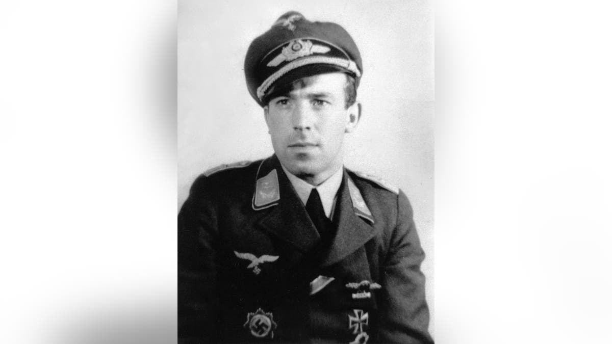 German fighter ace Franz Stigler, 28,