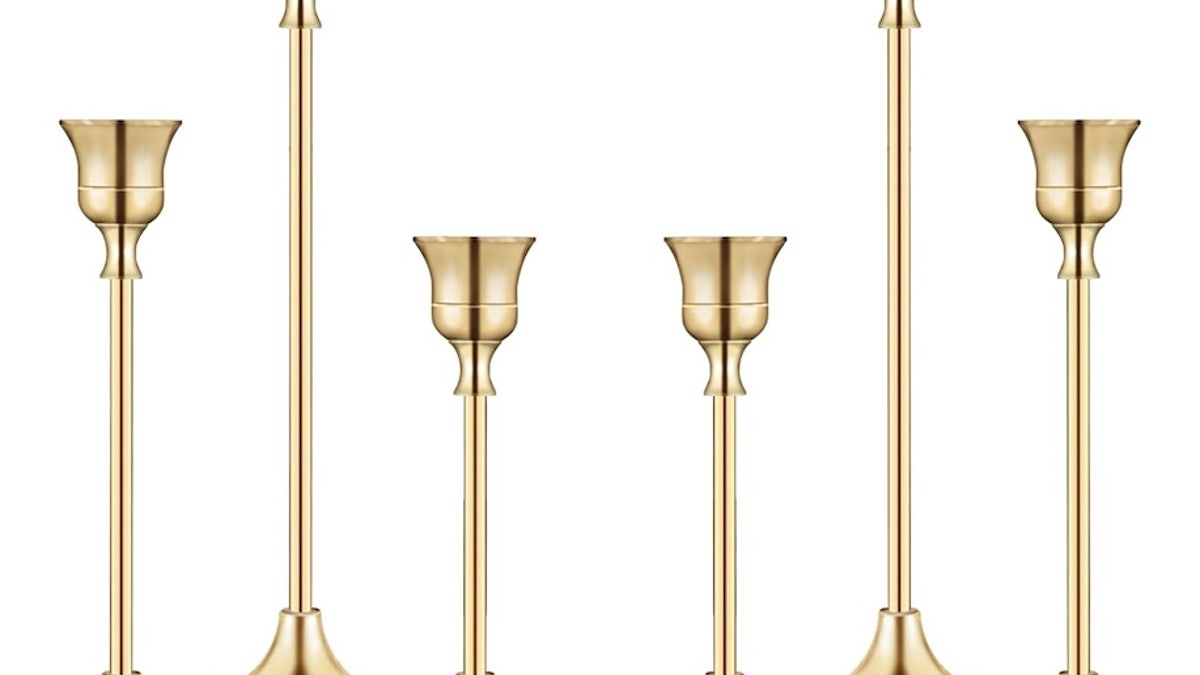 Accents of gold and brass brighten up your space.