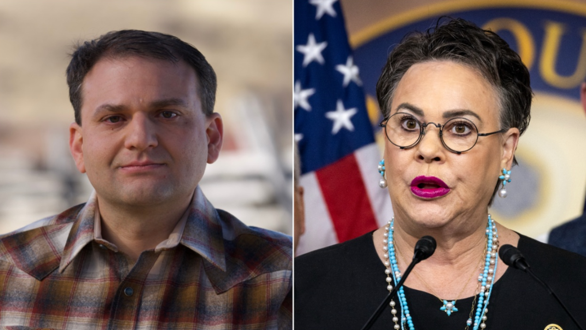 Chuck Gray and Harriet Hageman