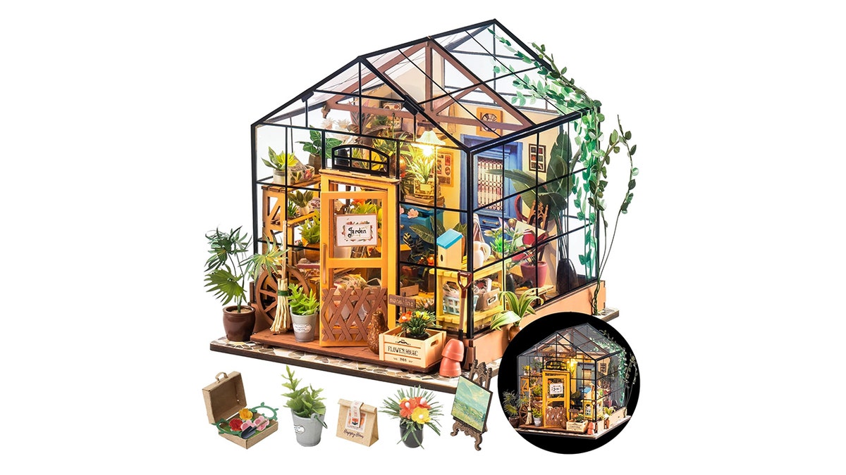 If you love getting lost in tiny details, this DIY mini greenhouse is pure joy.