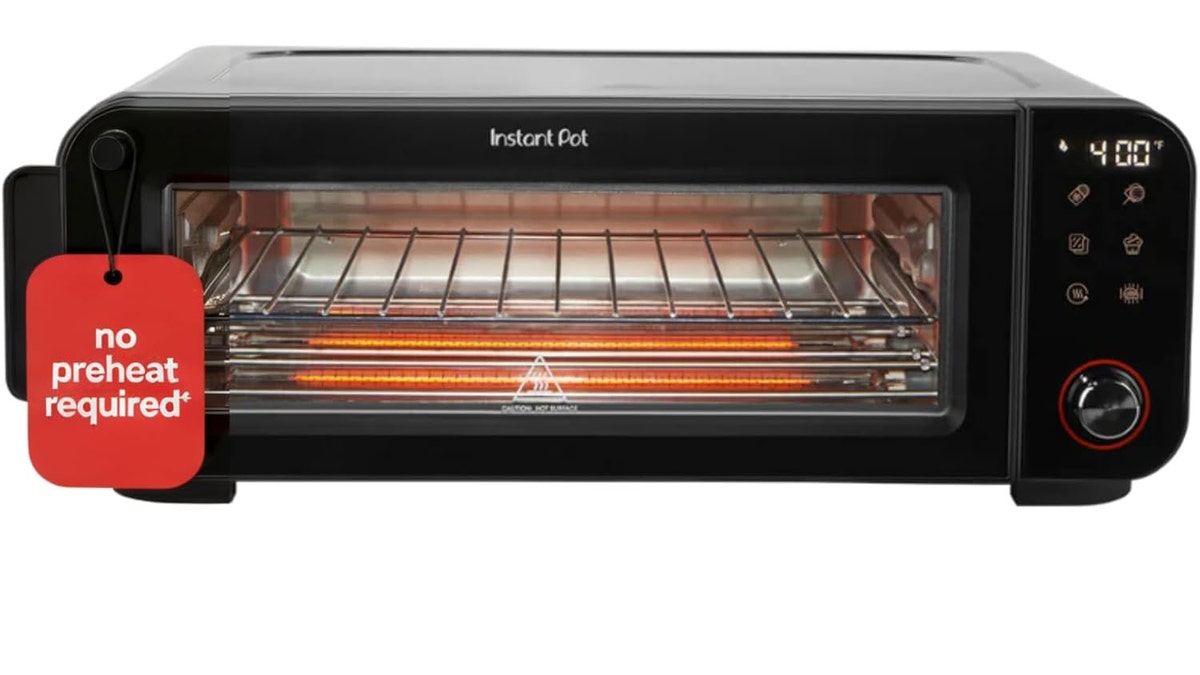 Get crispy pizza and golden toast with no preheating required.