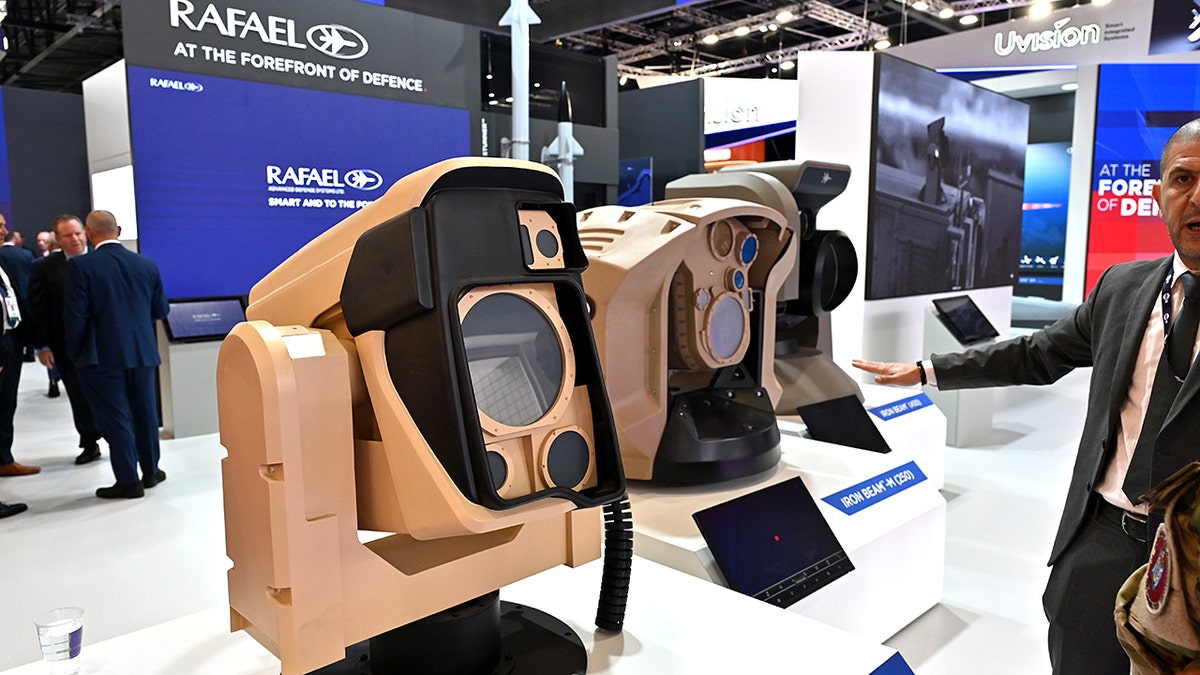 Iron beam on display