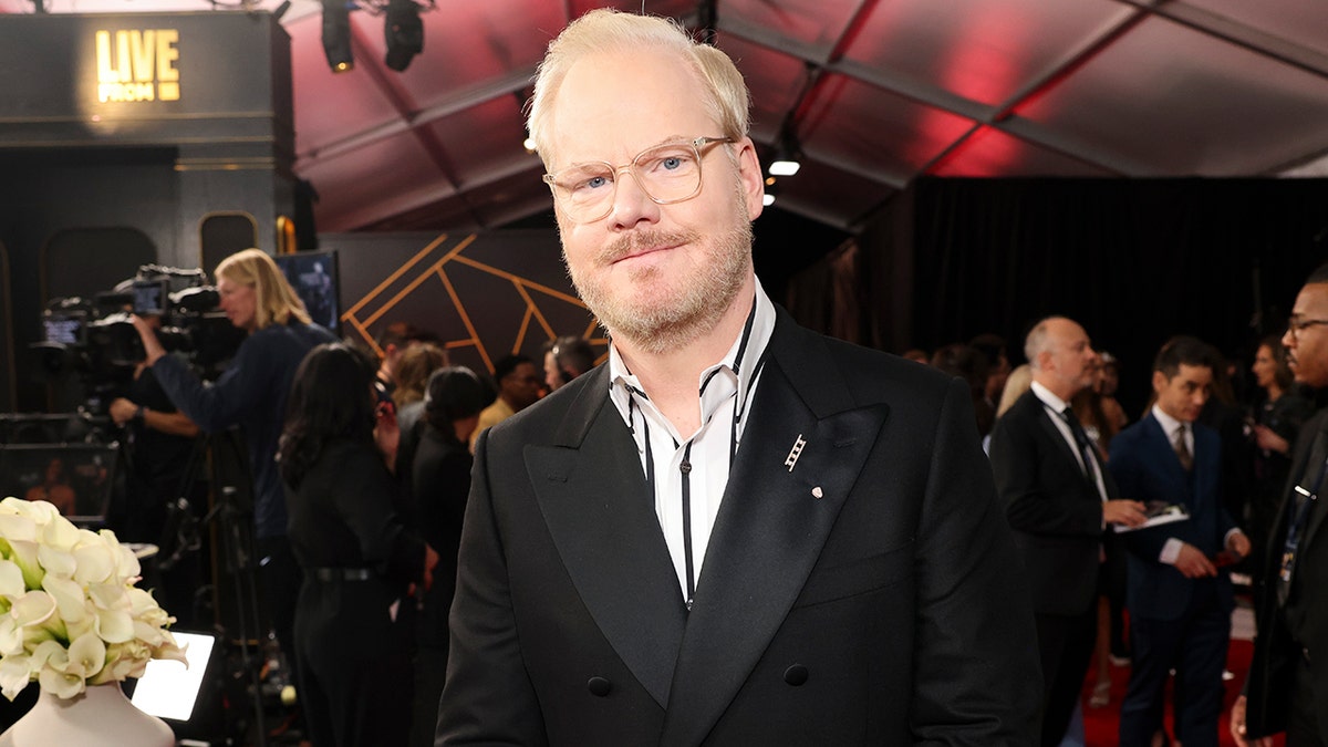Jim Gaffigan at the Grammys in Los Angeles in February 2025.