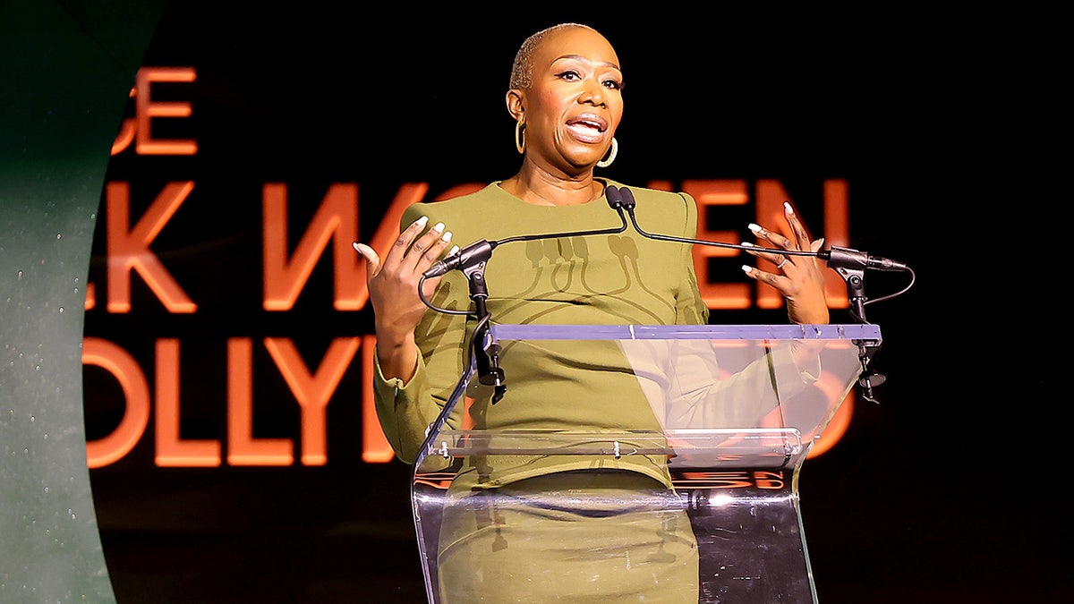 Joy Reid speaks onstage during the 2025 ESSENCE Black Women in Hollywood Awards ceremony in Los Angeles.