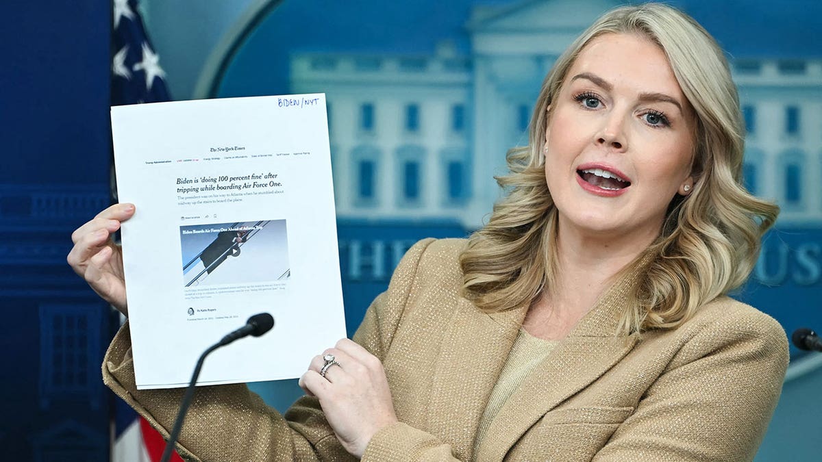 Karoline Leavitt scolds New York Times reporter for ‘unequivocally false’ story on Trump’s energy levels at george magazine