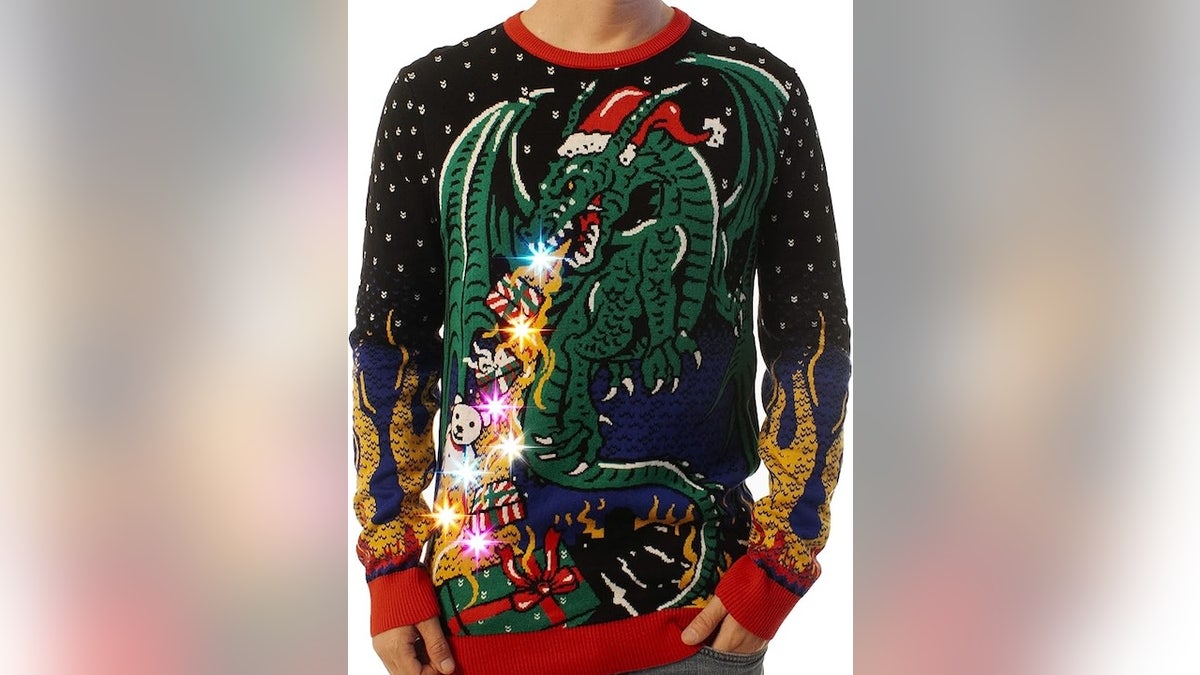 Your Christmas sweater should breathe fire.