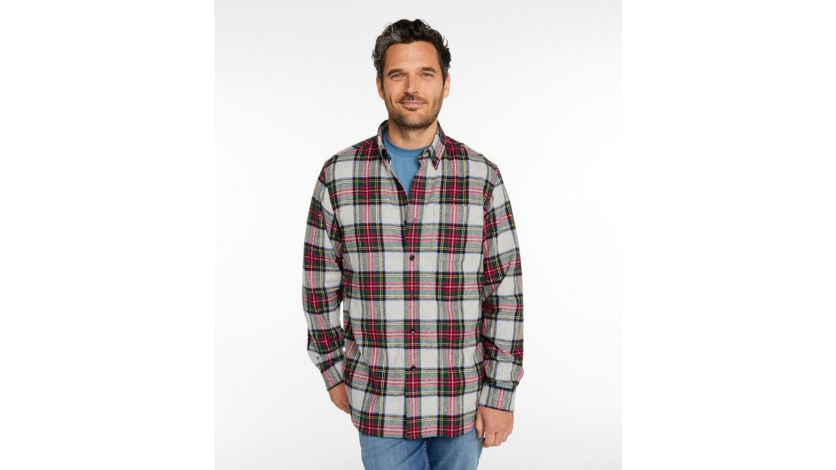 Pair this soft flannel over a T-shirt or under a jacket.