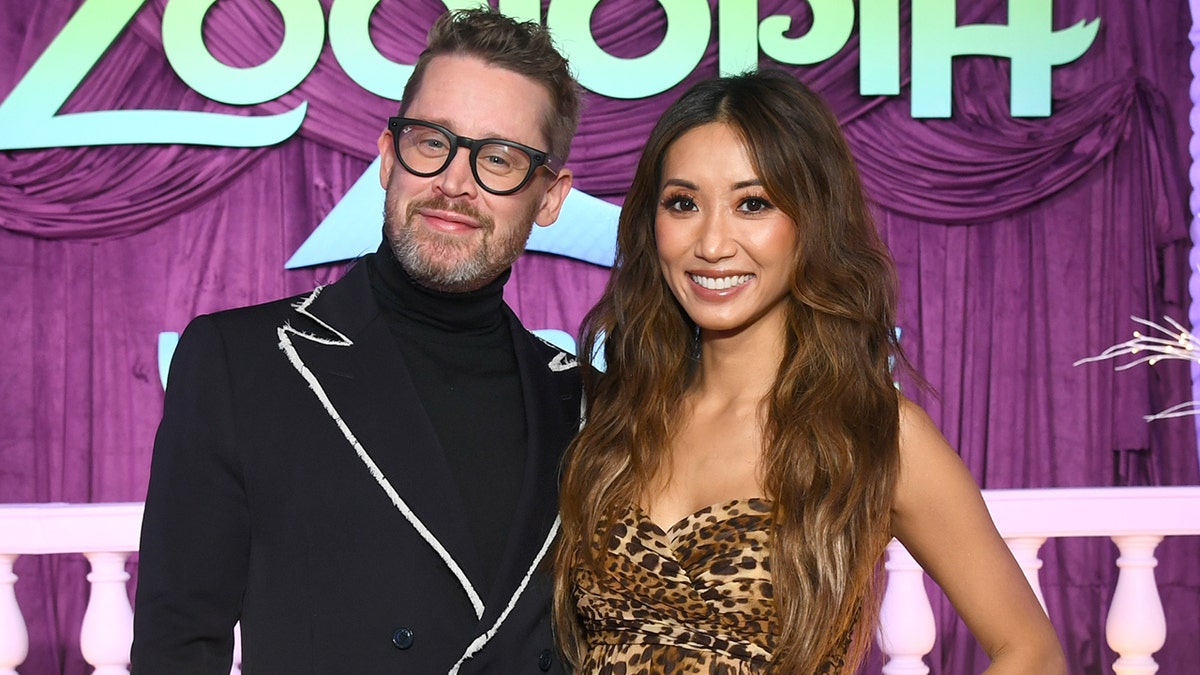 Macaulay Culkin and Brenda Song at the Los Angeles premiere of Zootopia 2 in November 2025.