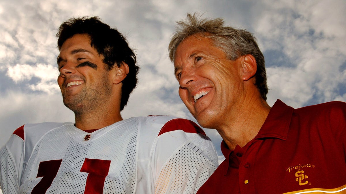 Matt Leinart and Pete Carroll