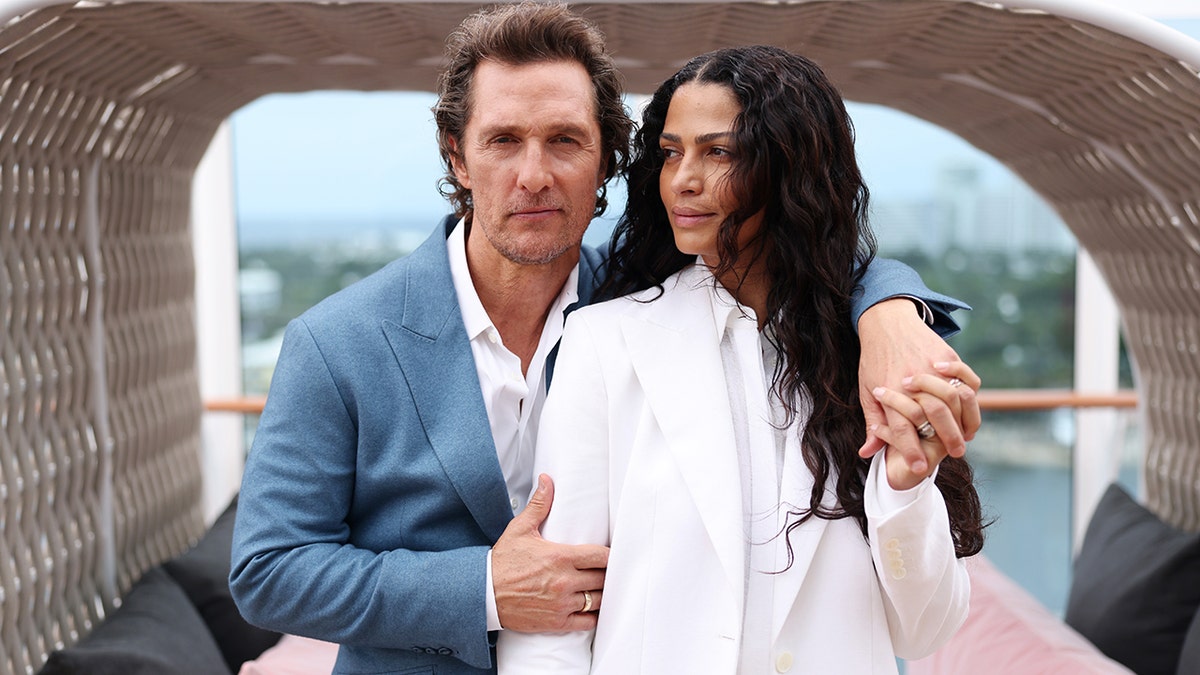 Matthew McConaughey and Camila Alves in Florida in November 2025.