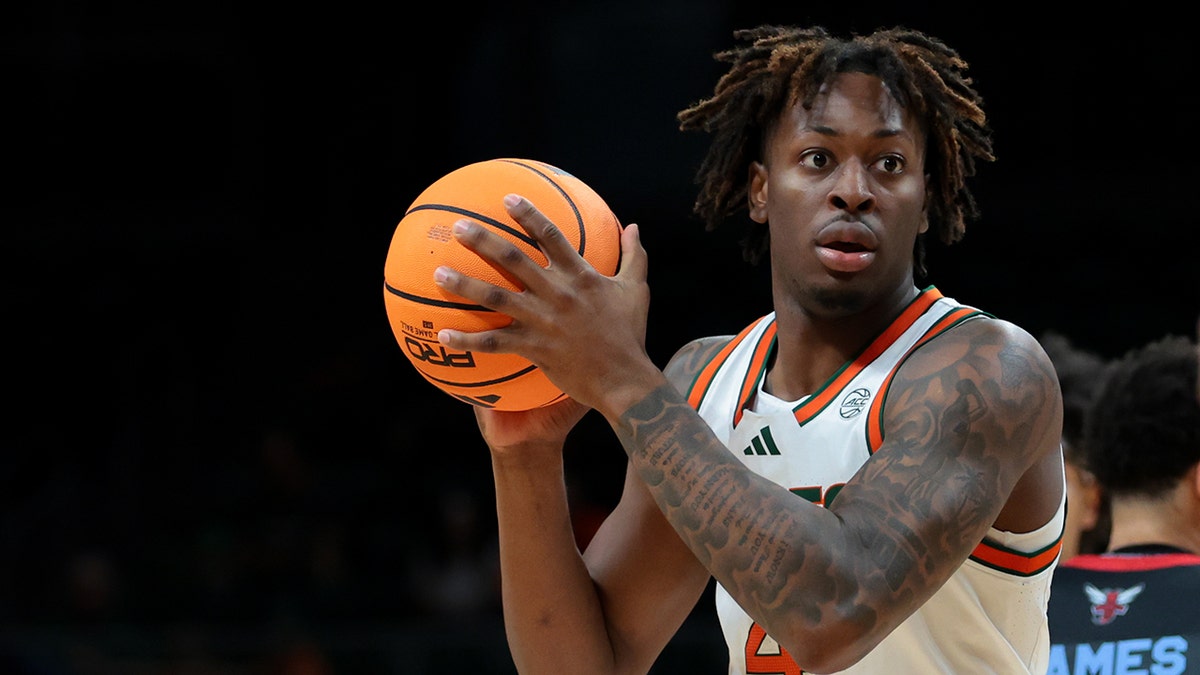 Marcus Allen during a Miami basketball game