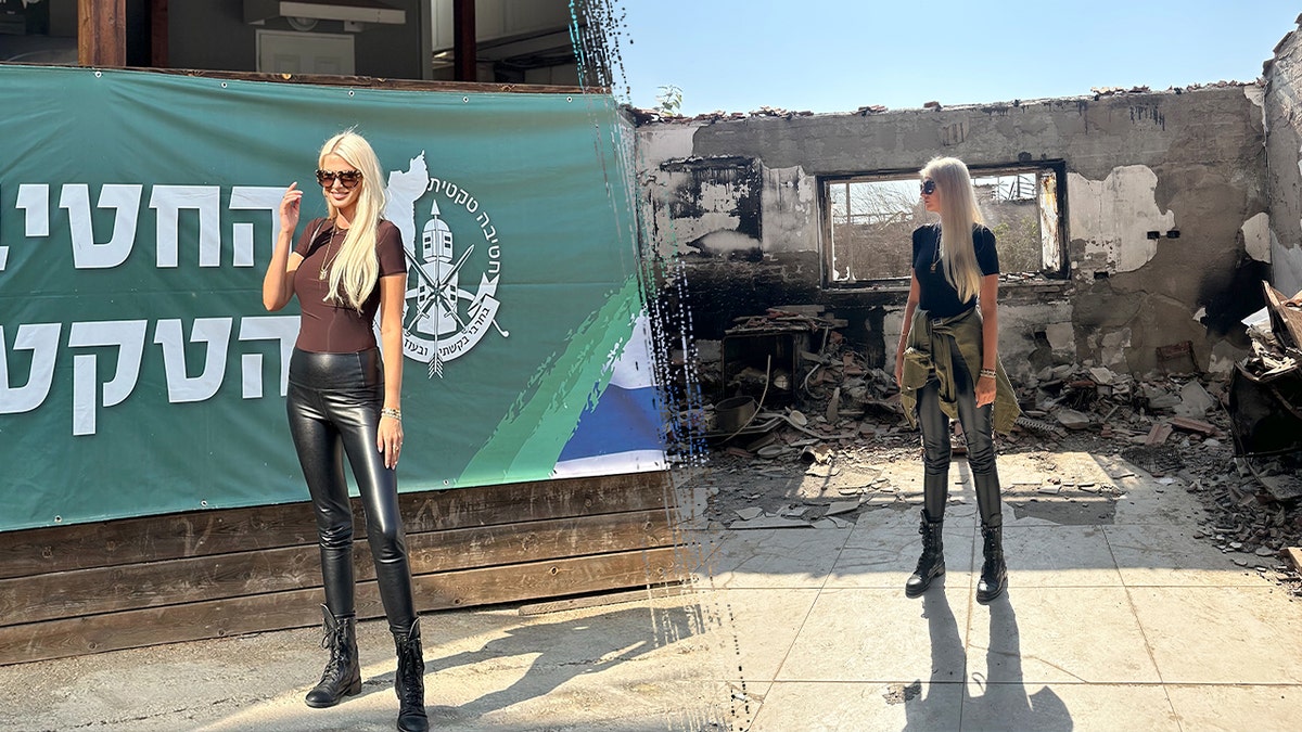 Miriam Mattova poses for photos during her trip to Israel.