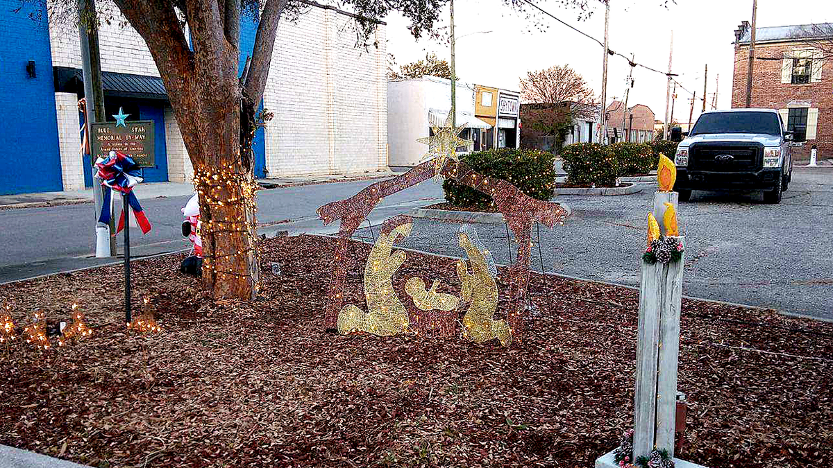 Nativity display in daytime in Mullins, SC