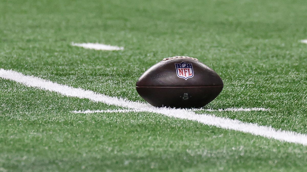 NFL crippled shot resting connected turf astatine Ford Field earlier play