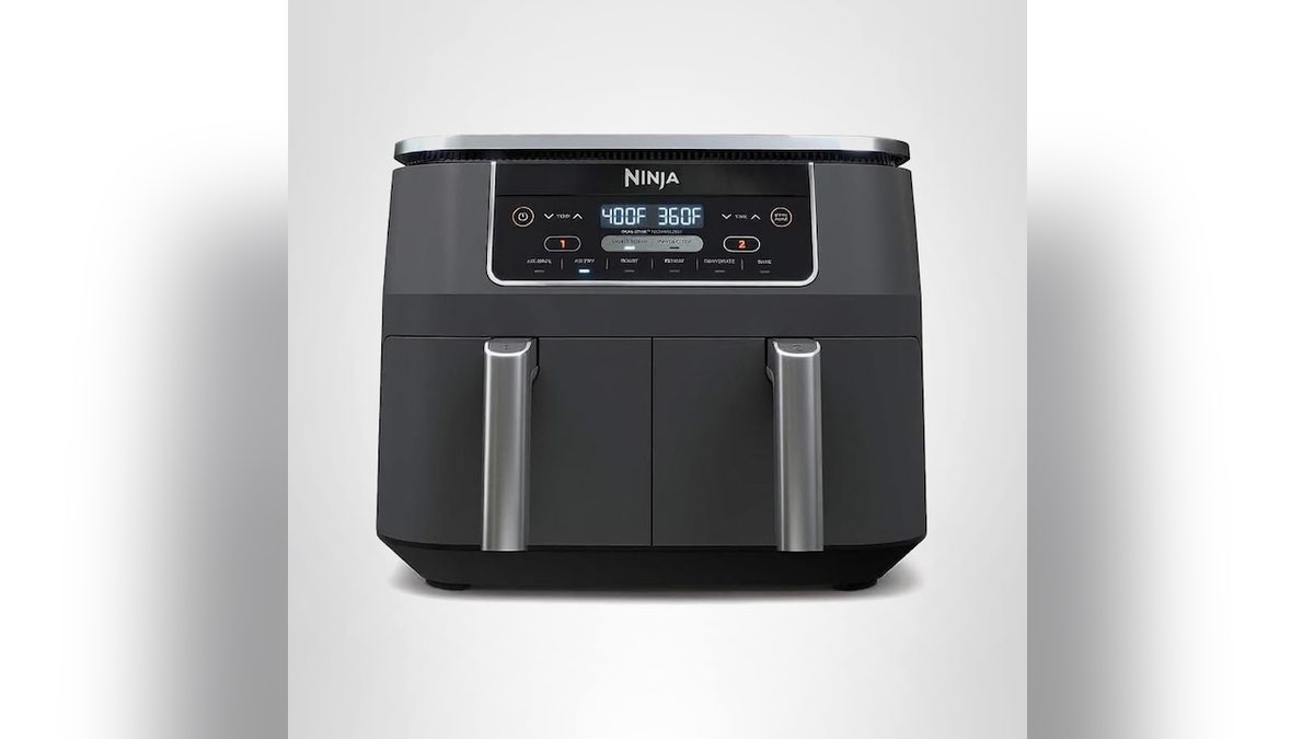 Cook your side and protein at once in this smart air fryer.  