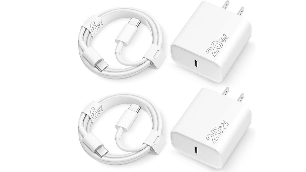 This two-pack of chargers is compatible with most iPhone models.  