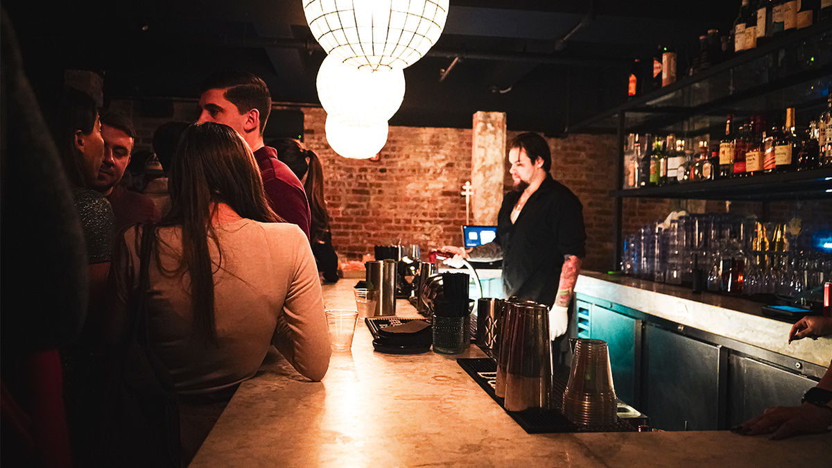 New York City conservative party at bar