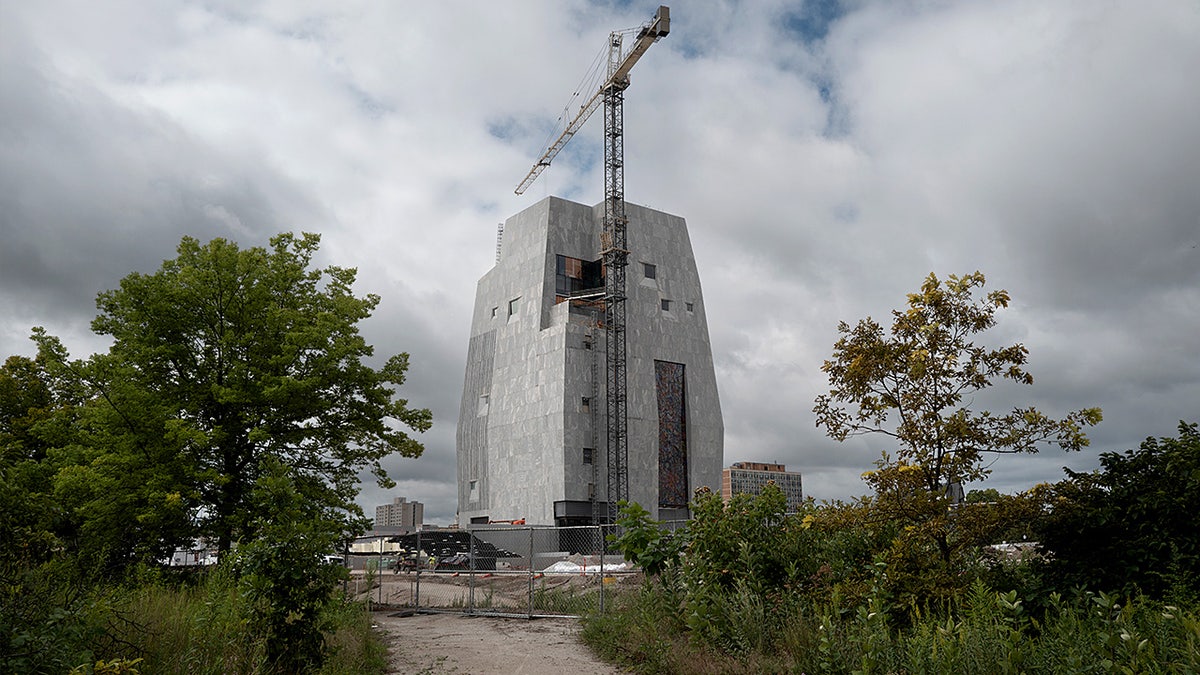 Construction site of the Barack Obama Presidential Center. 