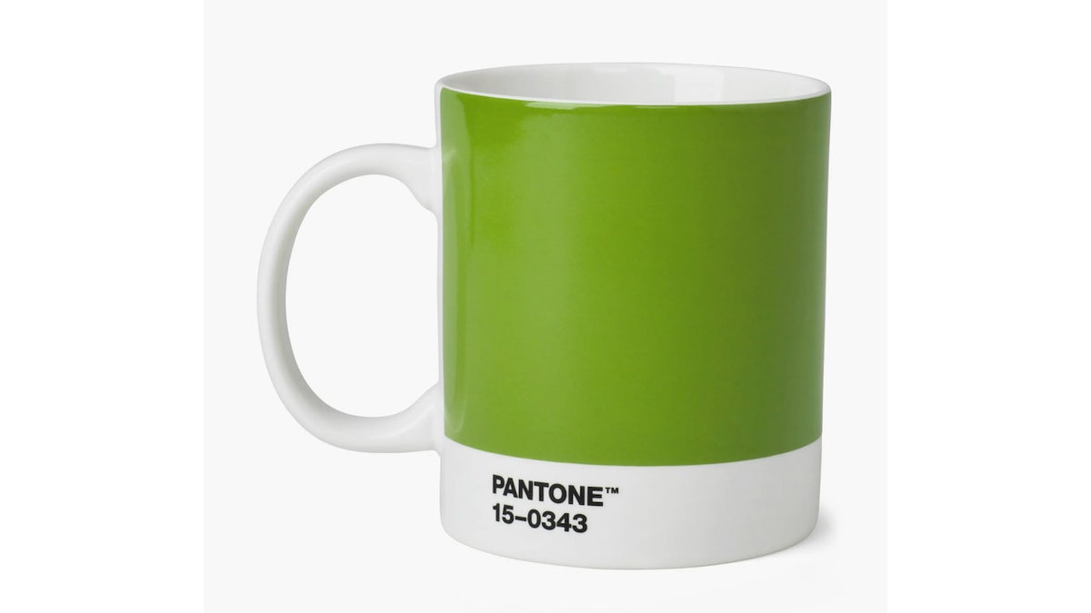 This mug is perfect for color lovers or anyone who wants to drink their coffee in officially good taste. 