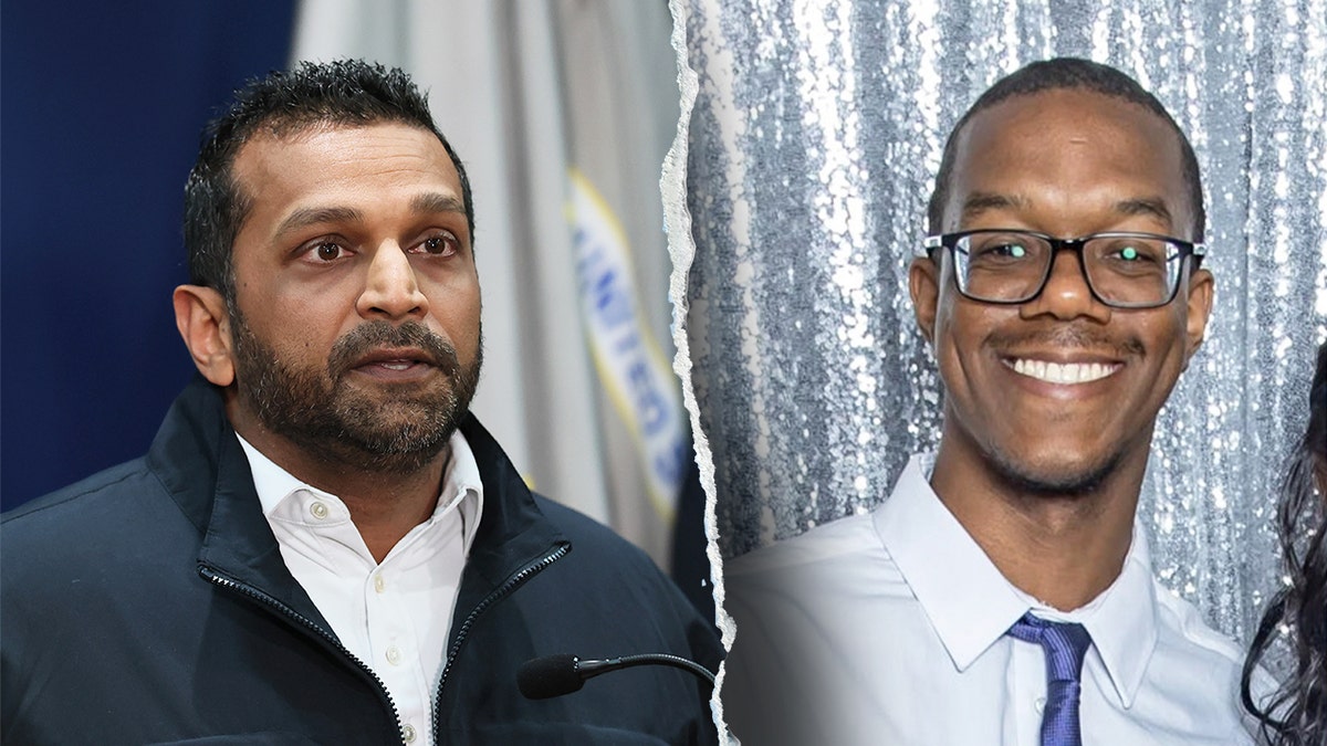 Split image of FBI Director Kash Patel and pipe-bomb suspect Brian Cole Jr.