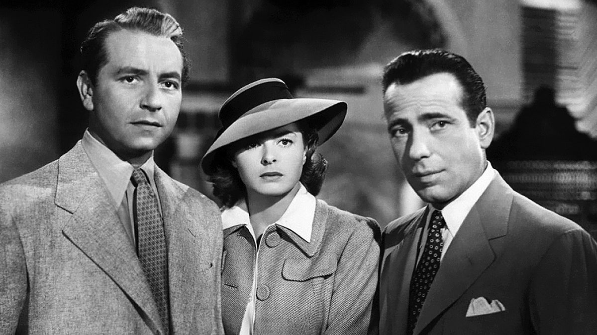 Paul Henreid, Ingrid Bergman y Humphrey Bogart en «Casablanca».