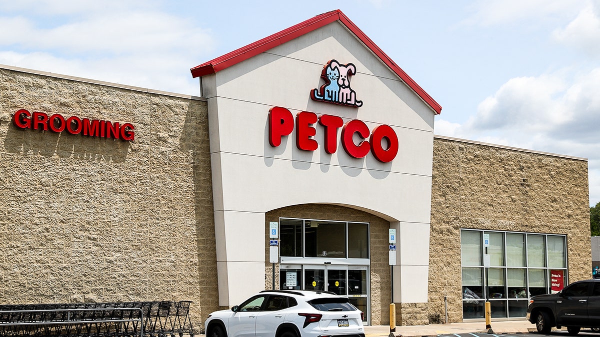 Front view of a Petco store.