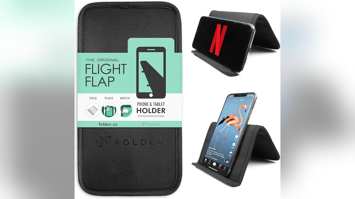 A hands-free stand for all your gadgets — even books.