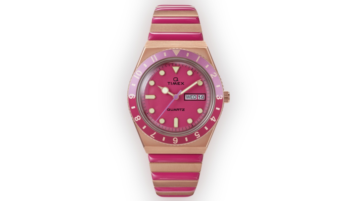 Wear a sunset on your wrist with this unique Timex. 