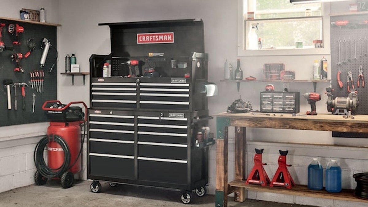 Store up to 1,500 pounds of tools in this cabinet. 
