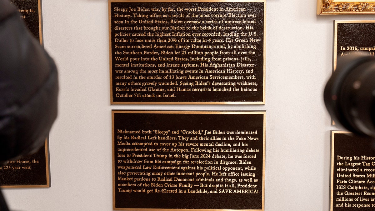 Presidential Walk of Fame President Biden's plaque