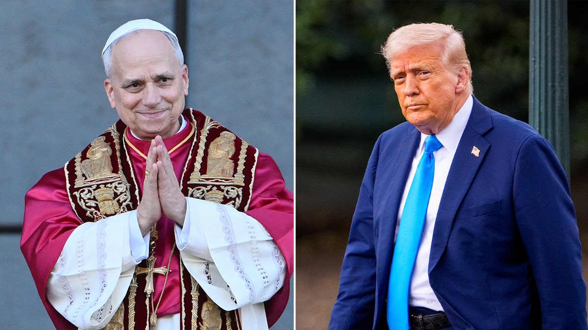 Pope Leo and President Donald Trump
