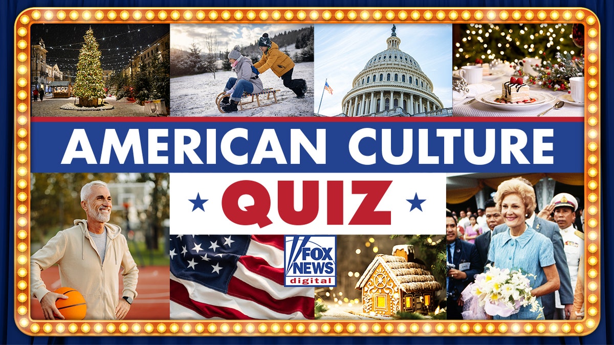 American Culture Quiz, with variety of images displayed in grid