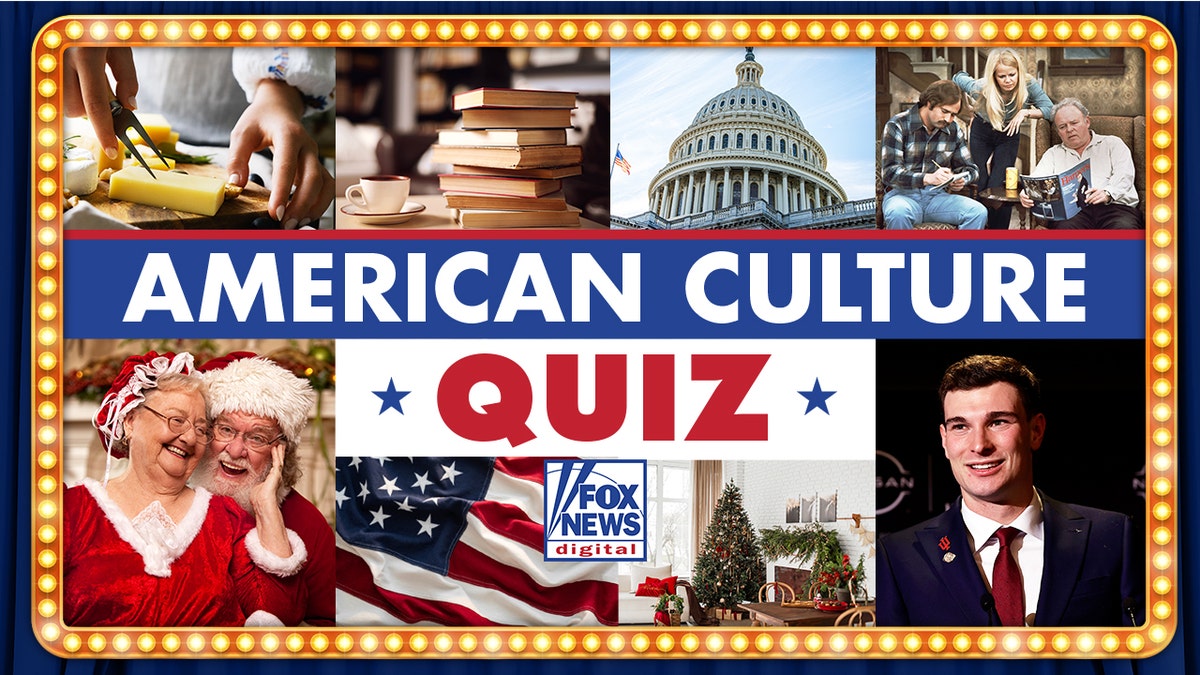 American Culture Quiz, with variety of images displayed in grid