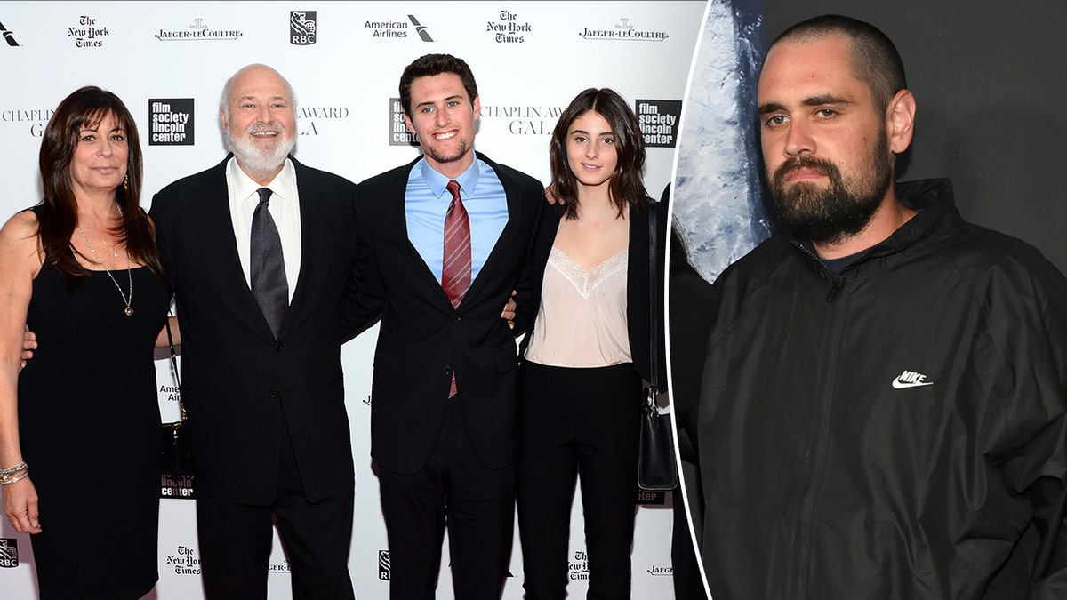Rob Reiner, wife Michele and their three children.