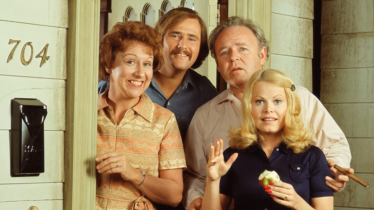Rob Reiner with the case of 'All in the Family'