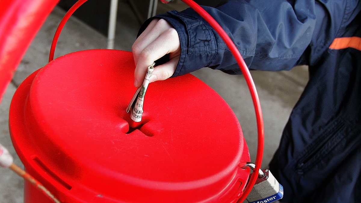 Salvation Army Bell Ringers Collect Funds For Charity
