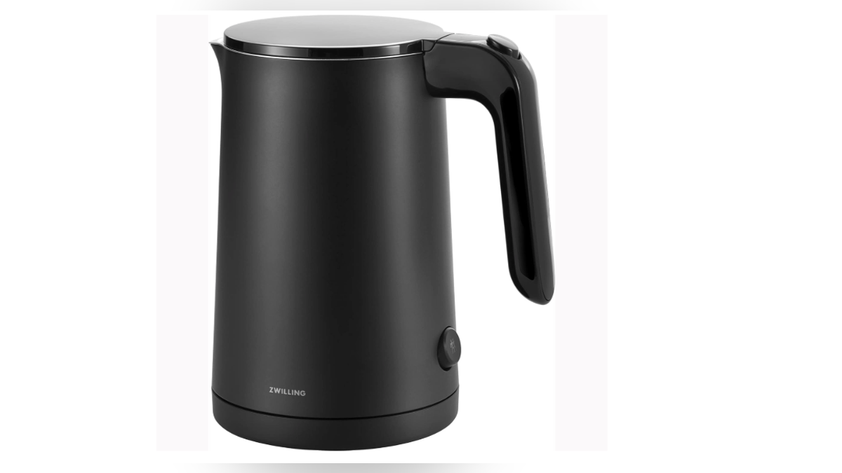 This kettle keeps water hot but stays cool to the touch.