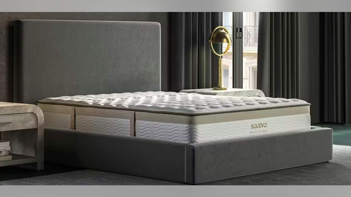 A cooling, supportive mattress with memory foam and coils. 