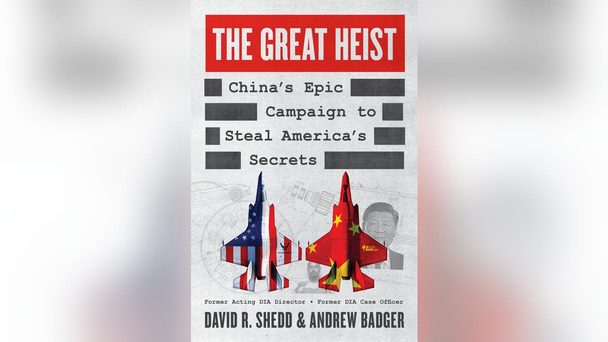 The cover of the book, The Great Heist: China’s Epic Campaign to Steal America’s Secrets