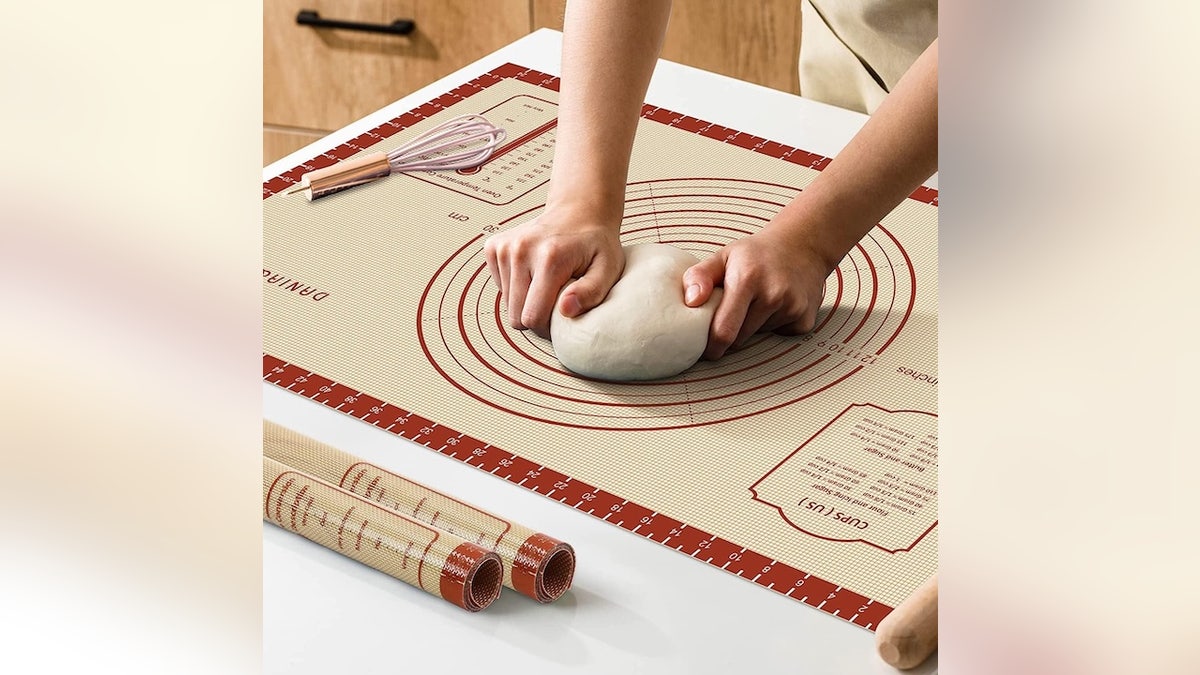 A thick mat that keeps your counters clean.