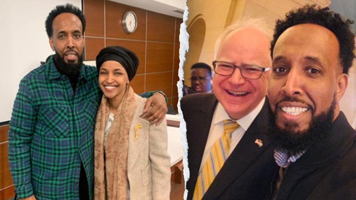 Somali illegal with Ilhan Omar and Tim Walz