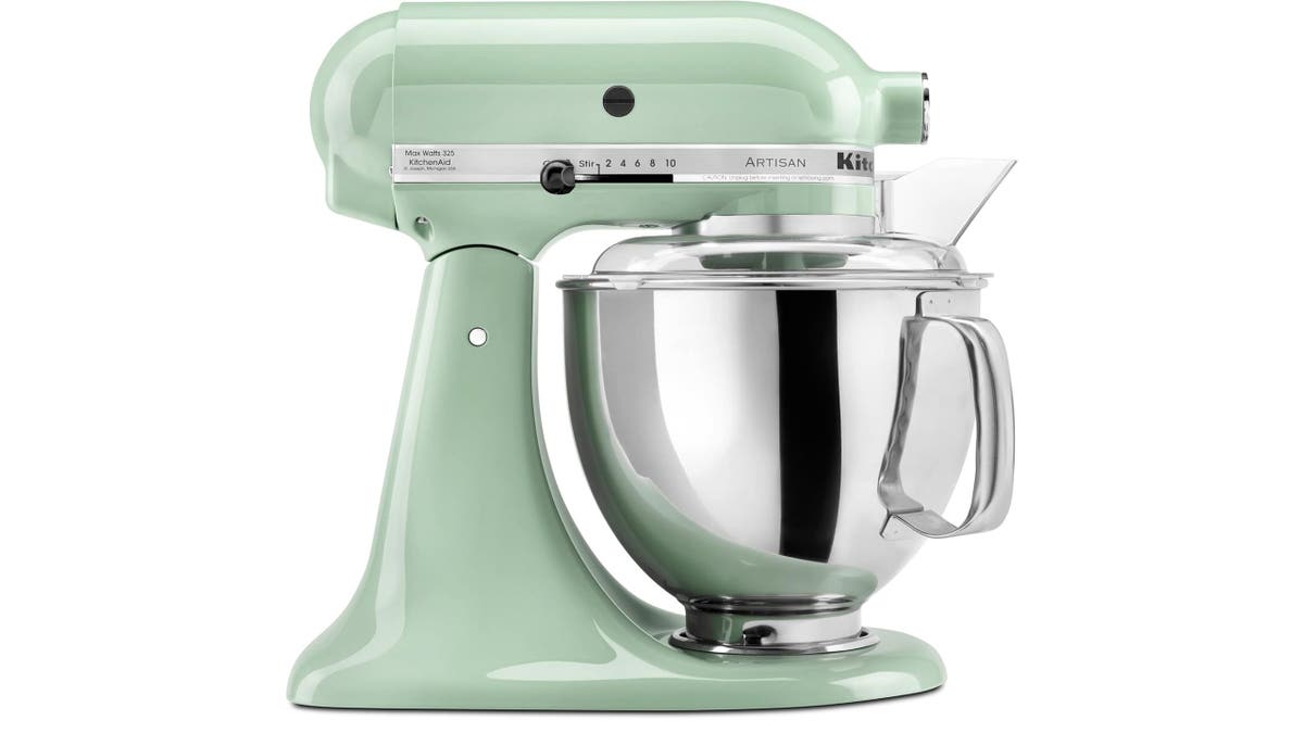 This stand mixer can mix up to 9 dozen cookies at once.