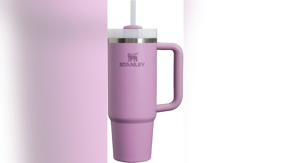 Grab a Stanley tumbler in lilac, pomelo or stone for less than $25.