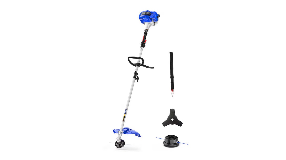 Tackle weeds and tall grass with a gas or battery-powered trimmer. 