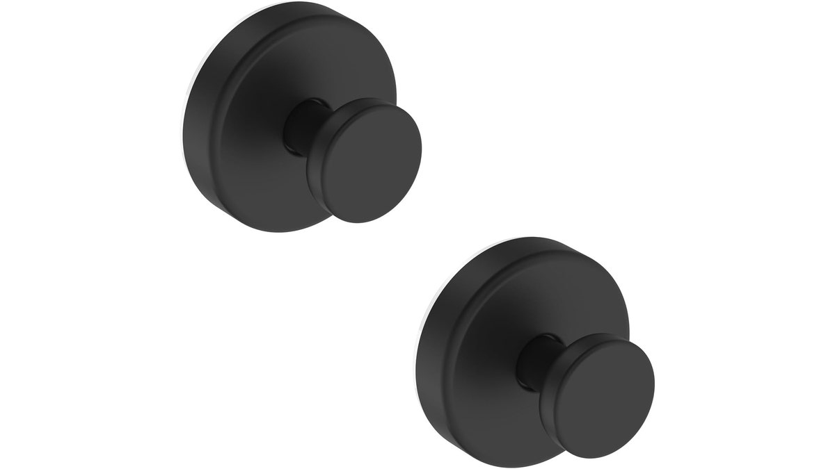 Keep towels off the floor with these easy-to-install hooks.