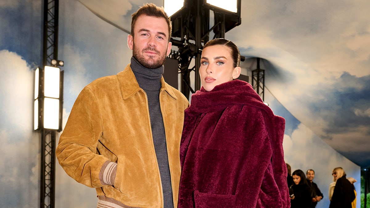 Tommy Paul and Paige Lorenze in a Burberry shot