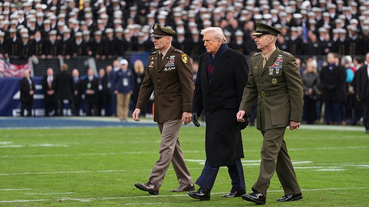 President Trump attends Army and Navy college football game