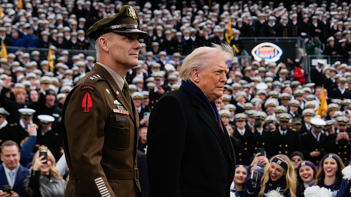 President Trump attends Army and Navy college football game
